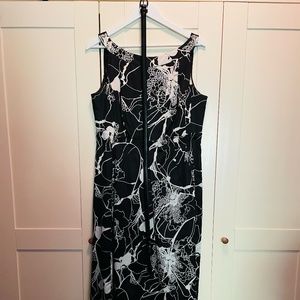Monsoon Black & White Party Dress Size 16 (UK)